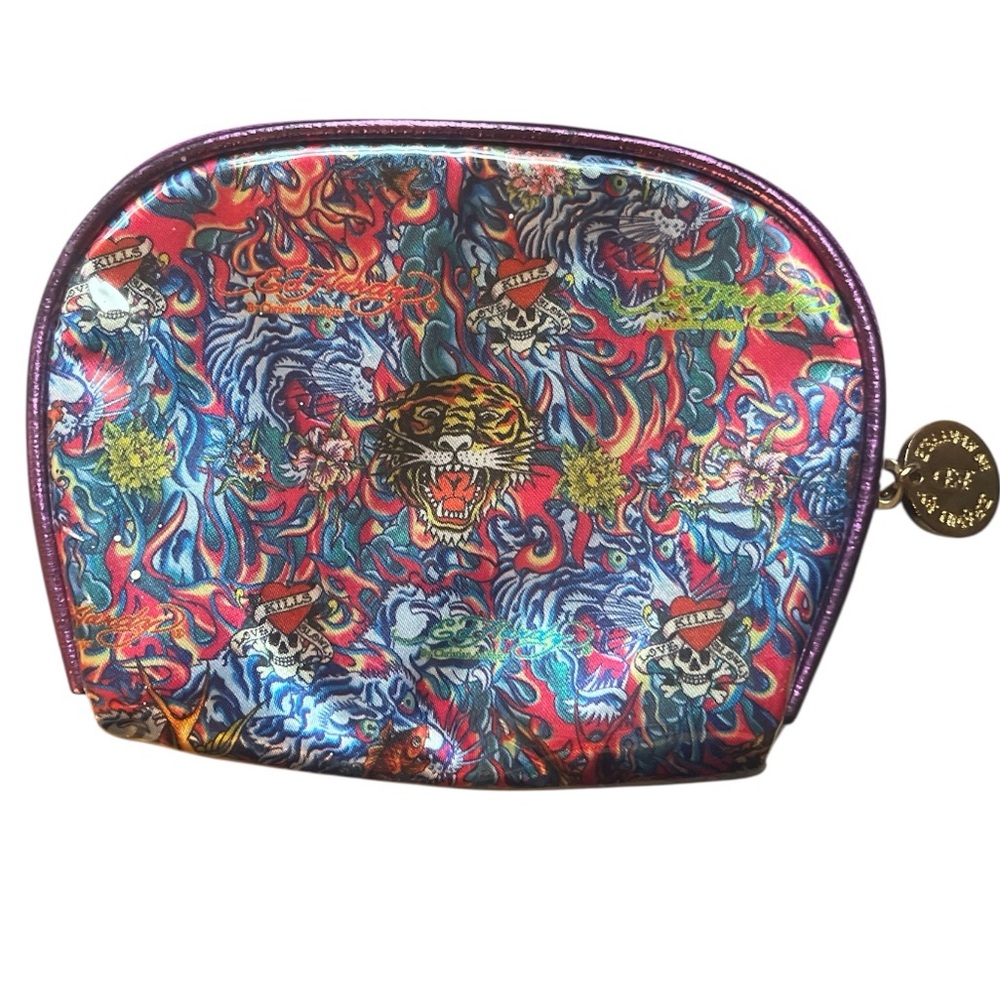 Like New! Ed Hardy cosmetic bag